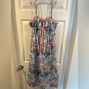 Simply Southern Multicolor Swirl Dress